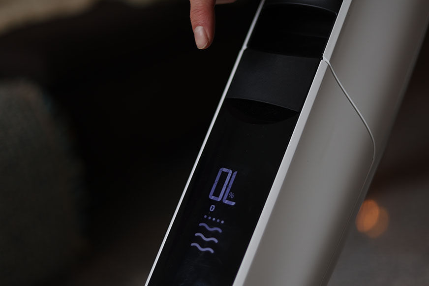 Die Wellen auf dem Display